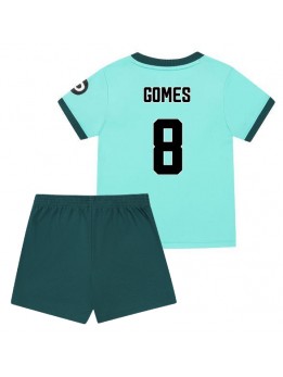 Wolves Joao Gomes #8 Replika Borta Kläder Barn 2025-26 Kortärmad (+ byxor)
